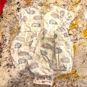 EUC Pink Chicken Bunny Bubble